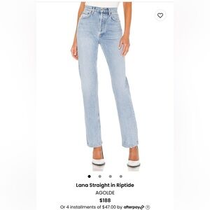 Agolde Lana Straight Jeans